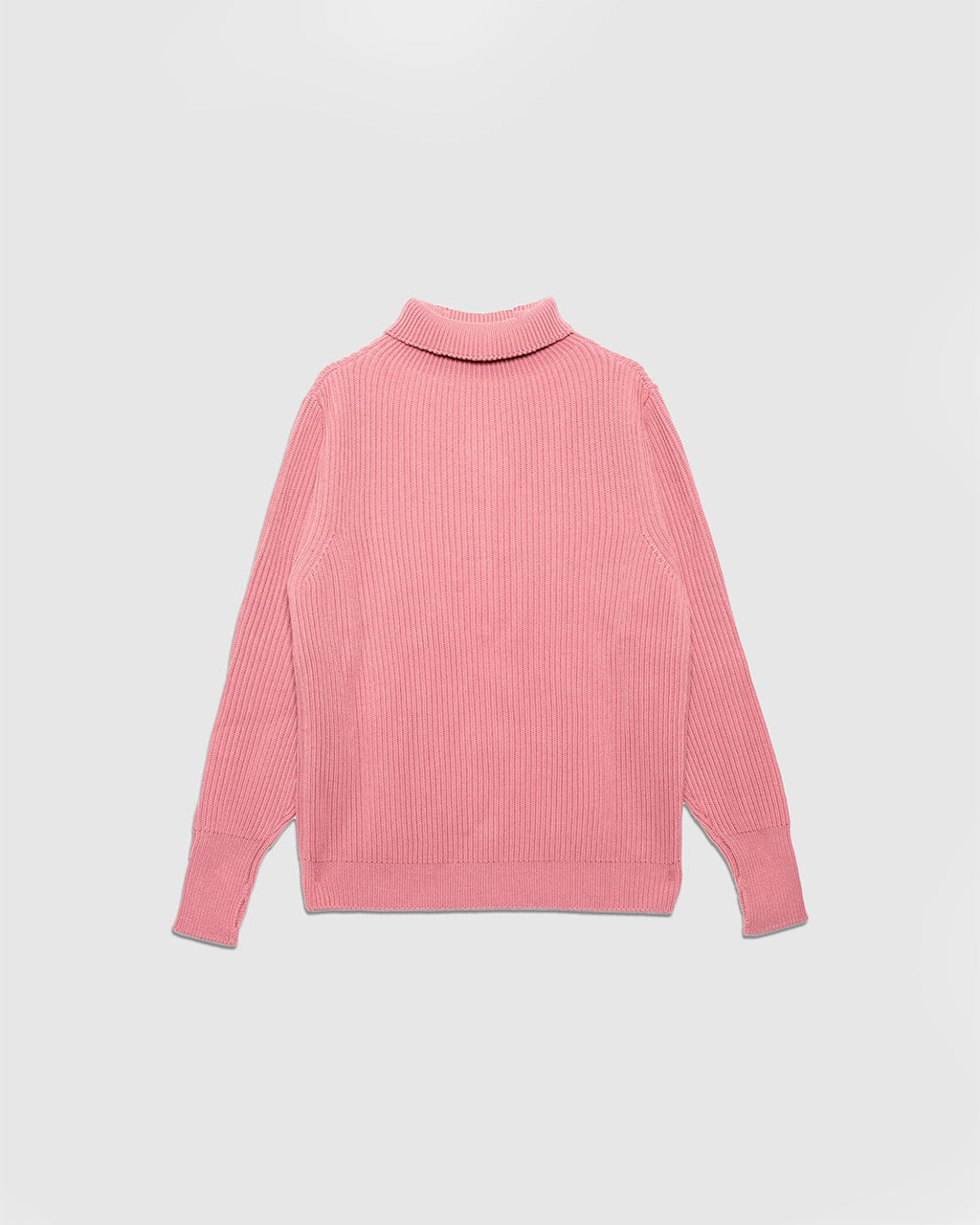 Navy Turtleneck Lyserod