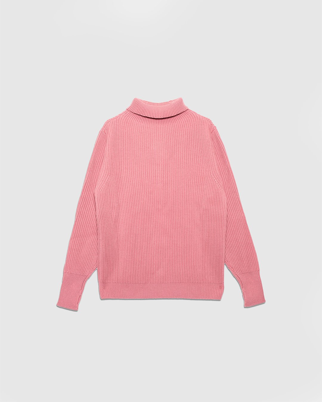 Navy Turtleneck Lyserod