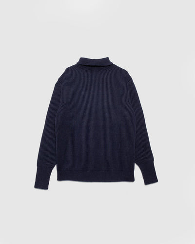 Navy Turtleneck - Navy Blue