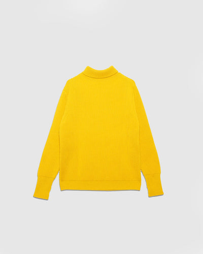 Navy Turtleneck Yellow