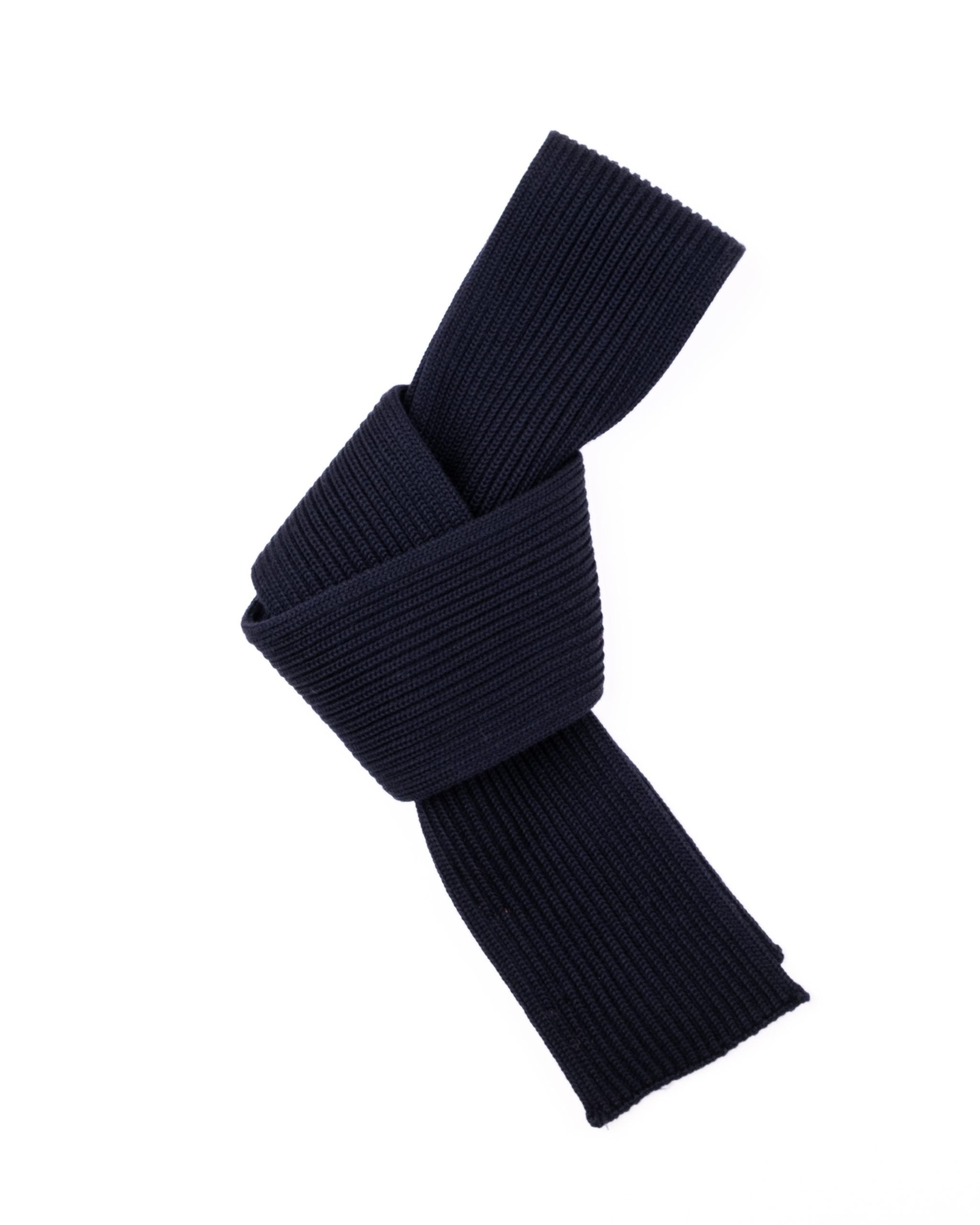 Short Scarf Navy Blue