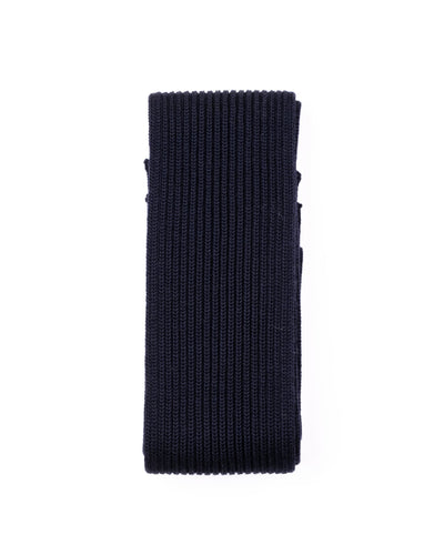 Short Scarf Navy Blue
