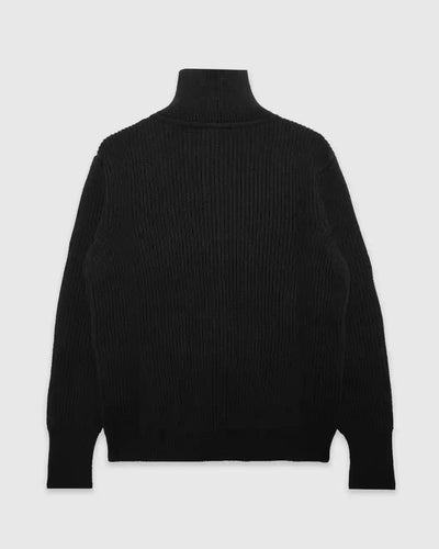 Navy Full-Zip Pockets Black