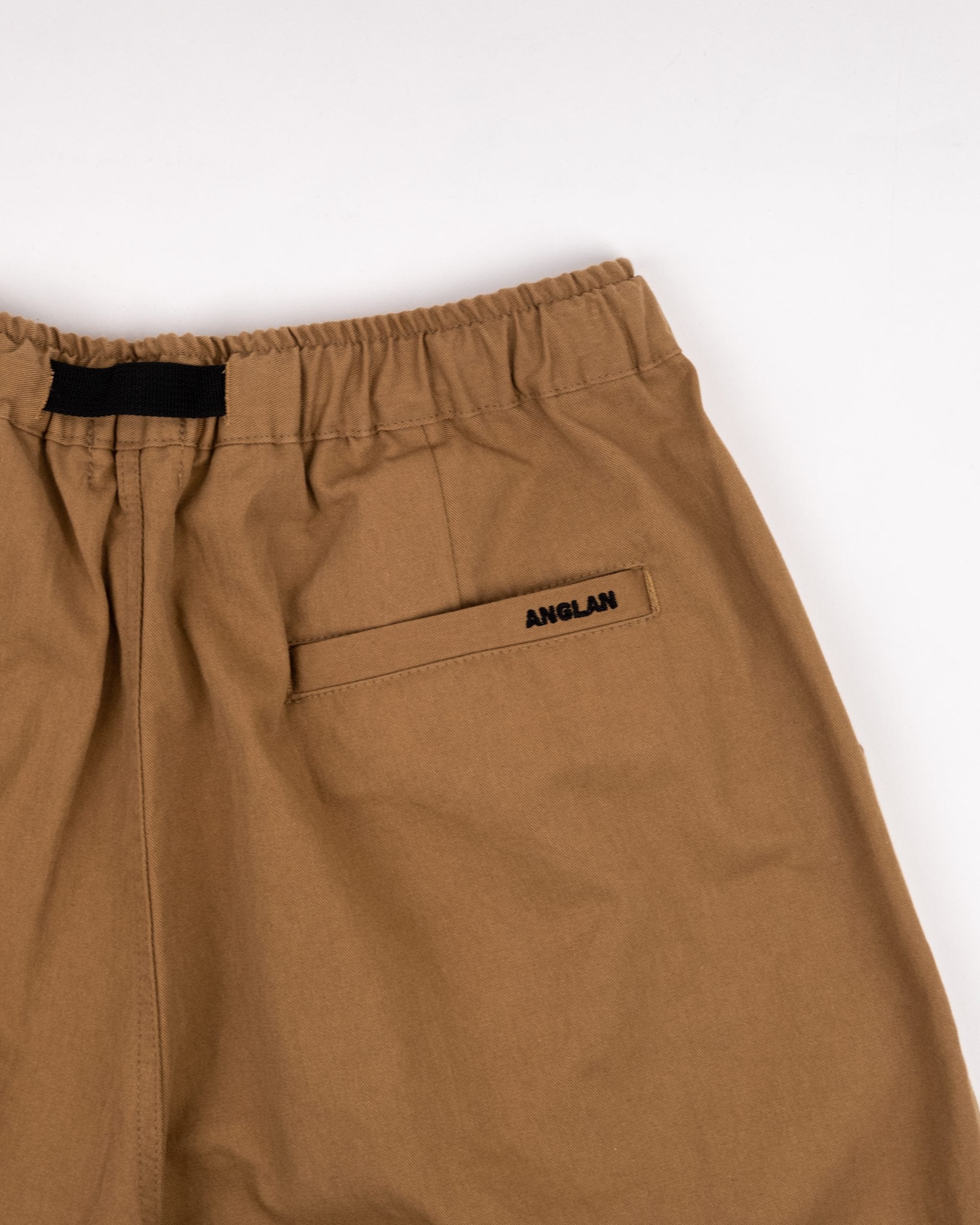 Twill Cotton Belt Balloon Pants - Beige
