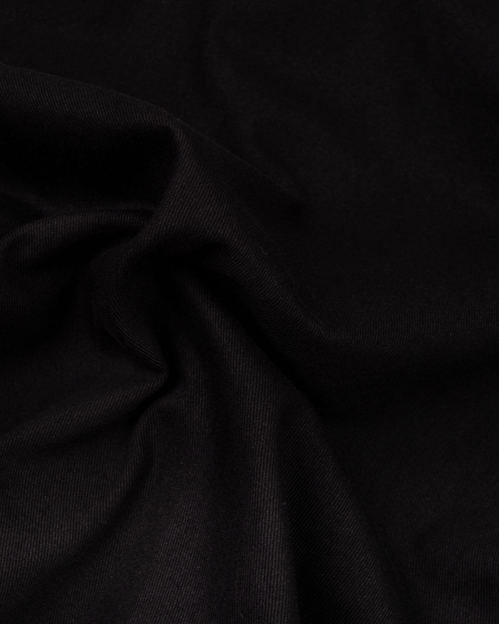 Twill Cotton Belt Balloon Pants - Black