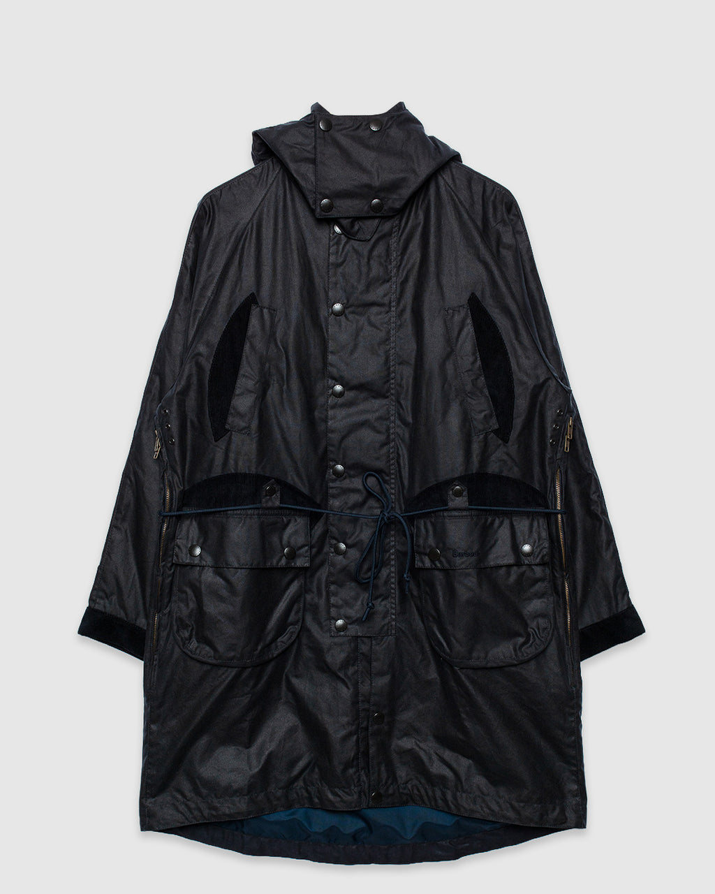 Barbour x Norbit Long Wax Jacket Navy