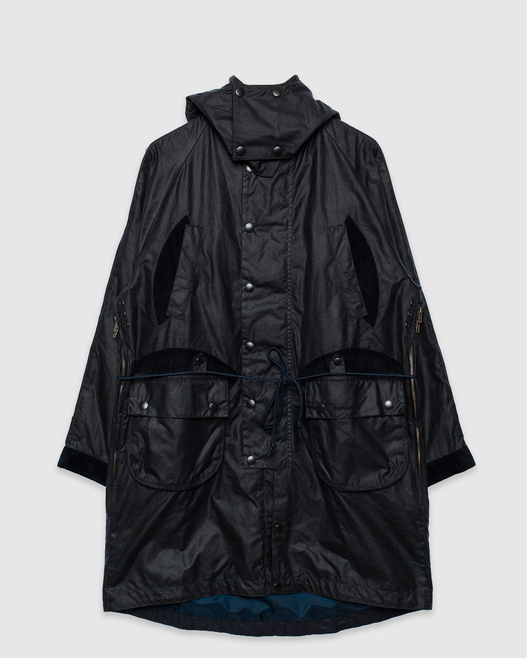 Barbour x Norbit Long Wax Jacket Navy