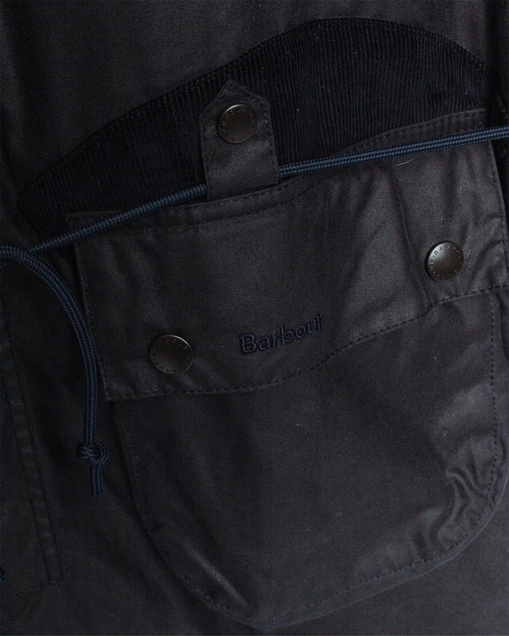 Barbour x Norbit Long Wax Jacket Navy