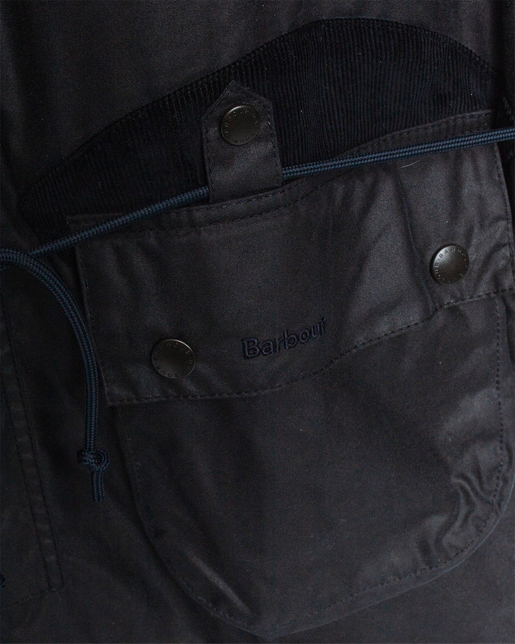 Barbour x Norbit Long Wax Jacket Navy