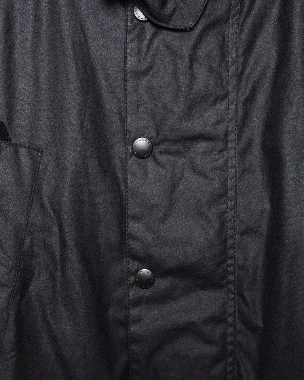 Barbour x Norbit Long Wax Jacket Navy