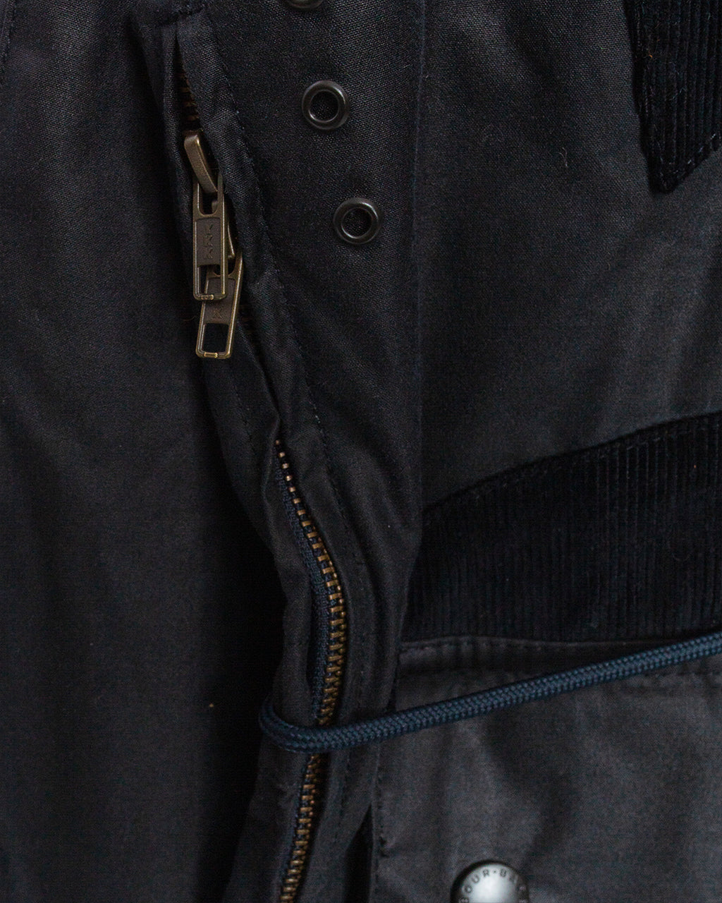Barbour x Norbit Long Wax Jacket Navy