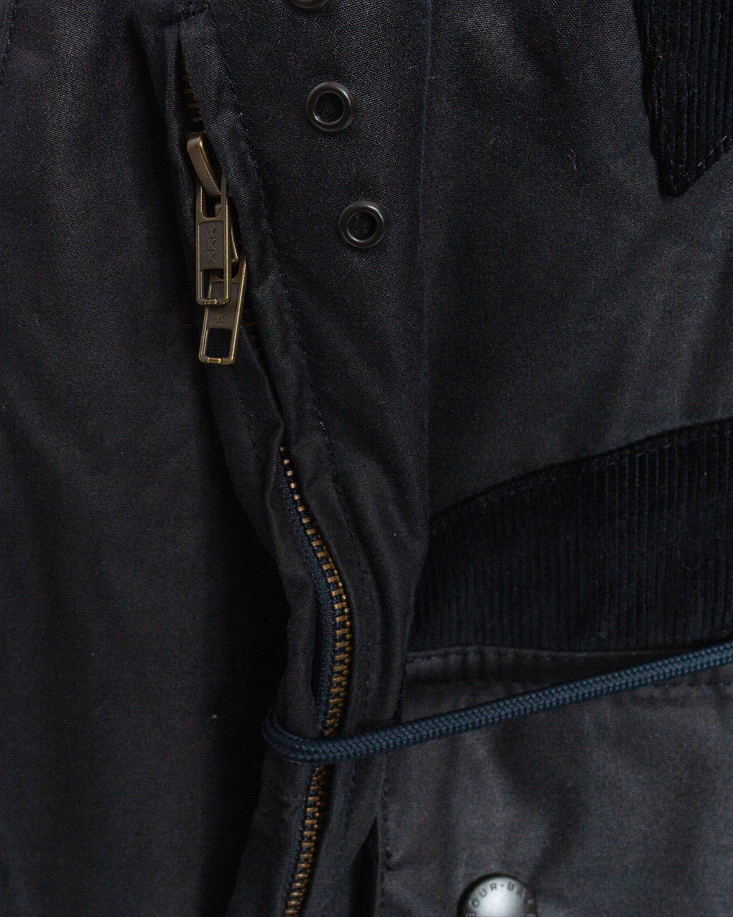 Barbour x Norbit Long Wax Jacket Navy