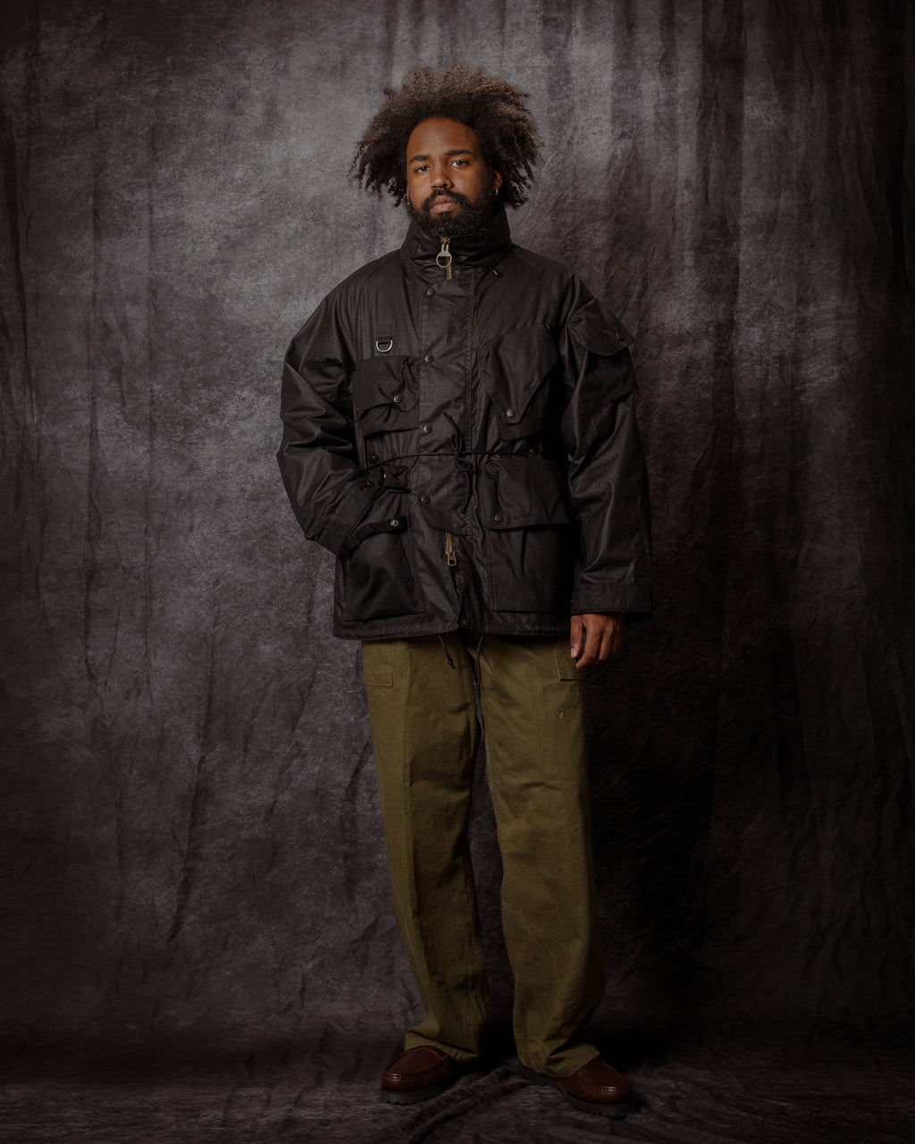 Barbour x Norbit Ripstop Wax Jacket Black