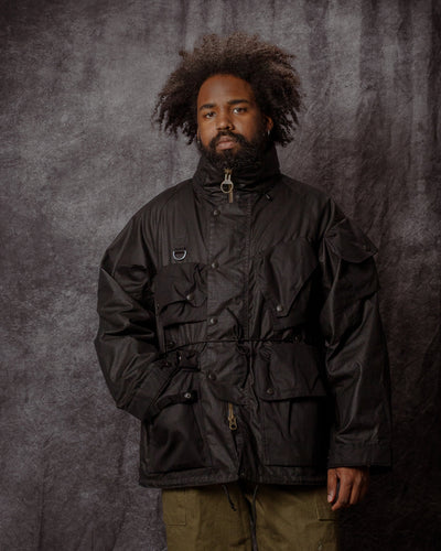 Barbour x Norbit Ripstop Wax Jacket Black