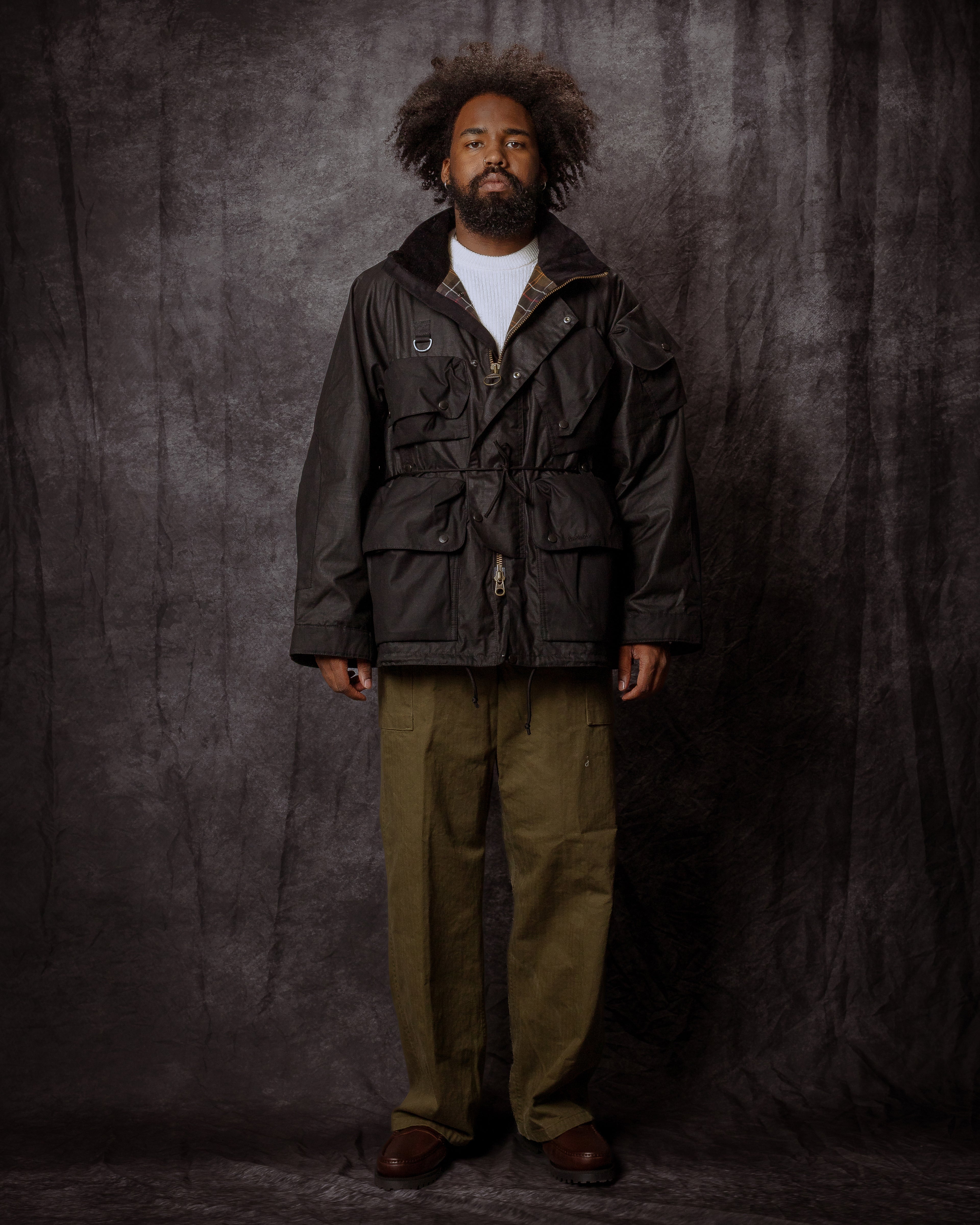 Barbour x Norbit Ripstop Wax Jacket Black