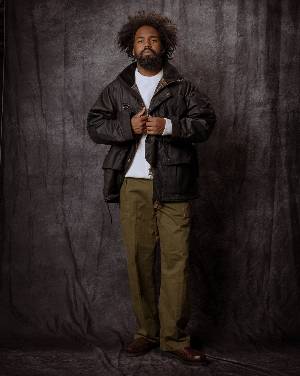 Barbour x Norbit Ripstop Wax Jacket Black