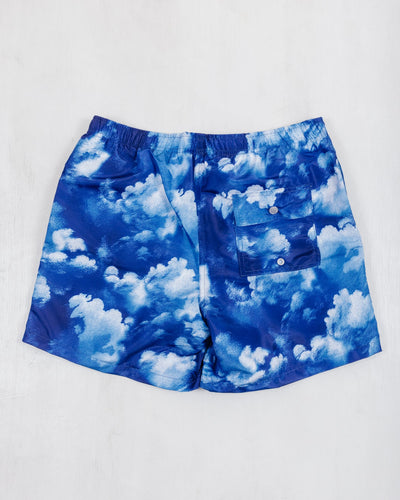 Cloud Swim Trunk - Blue/ White