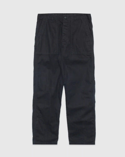 Brushed Serge Fatigue Pants (Regular Fit) Black