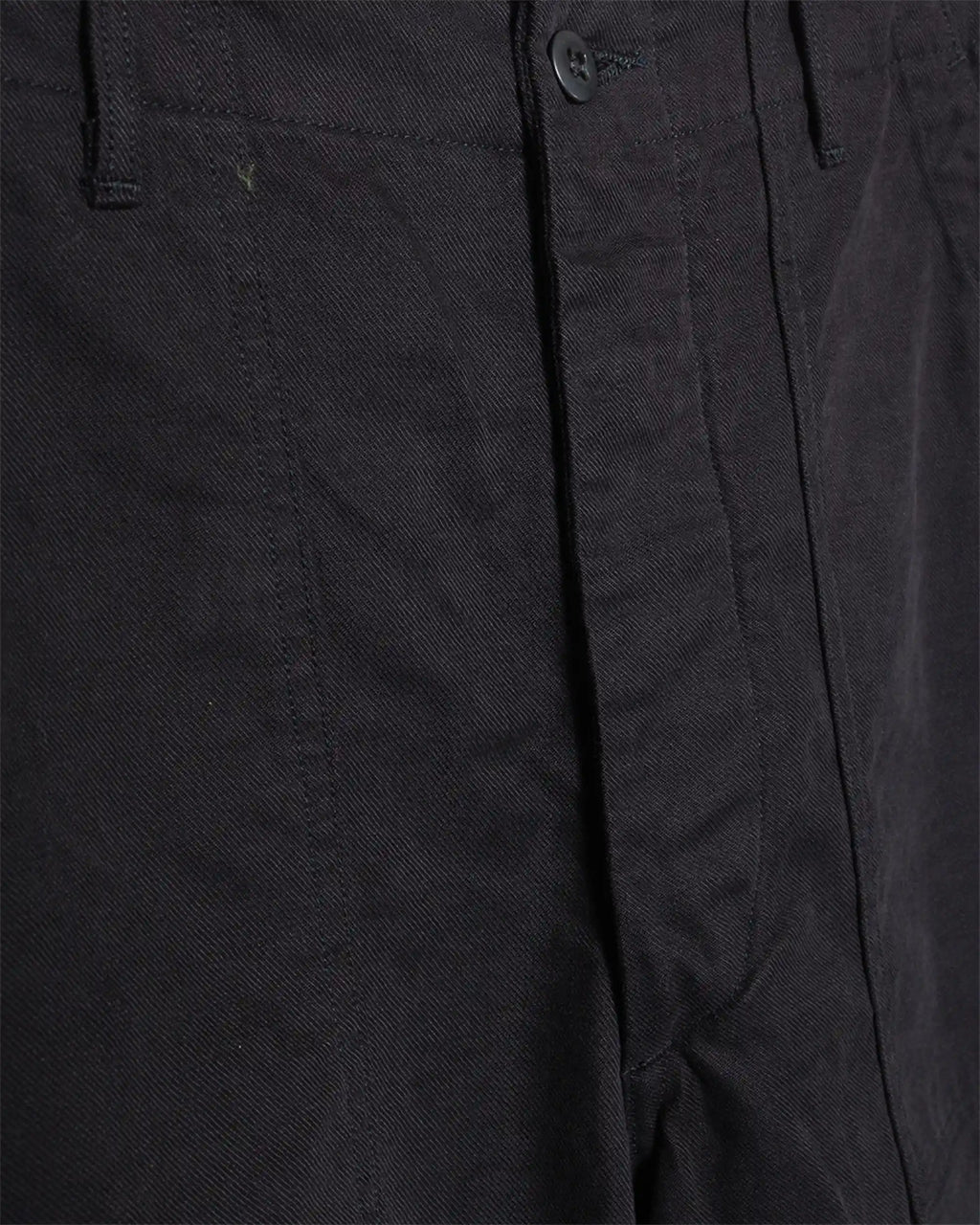 Brushed Serge Fatigue Pants (Regular Fit) Black