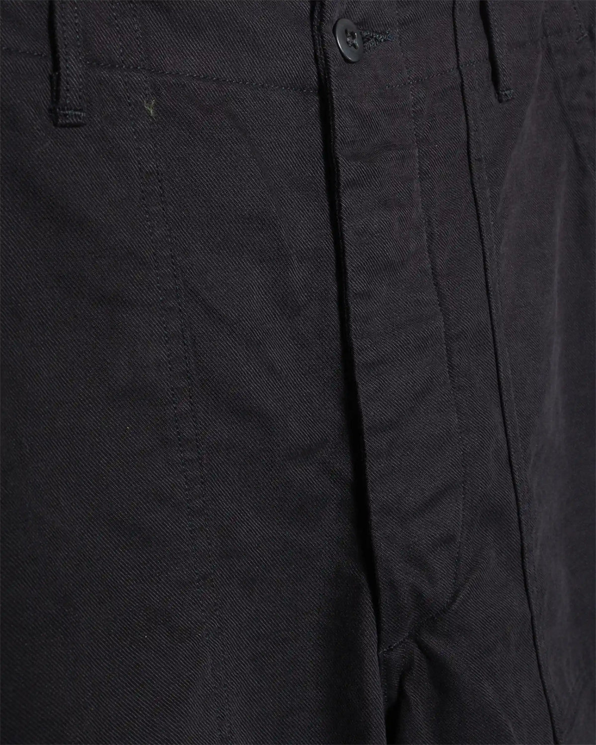 Brushed Serge Fatigue Pants (Regular Fit) Black