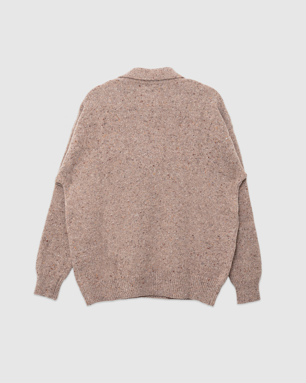 Allez Wool Knit Polo Super Wool Beige