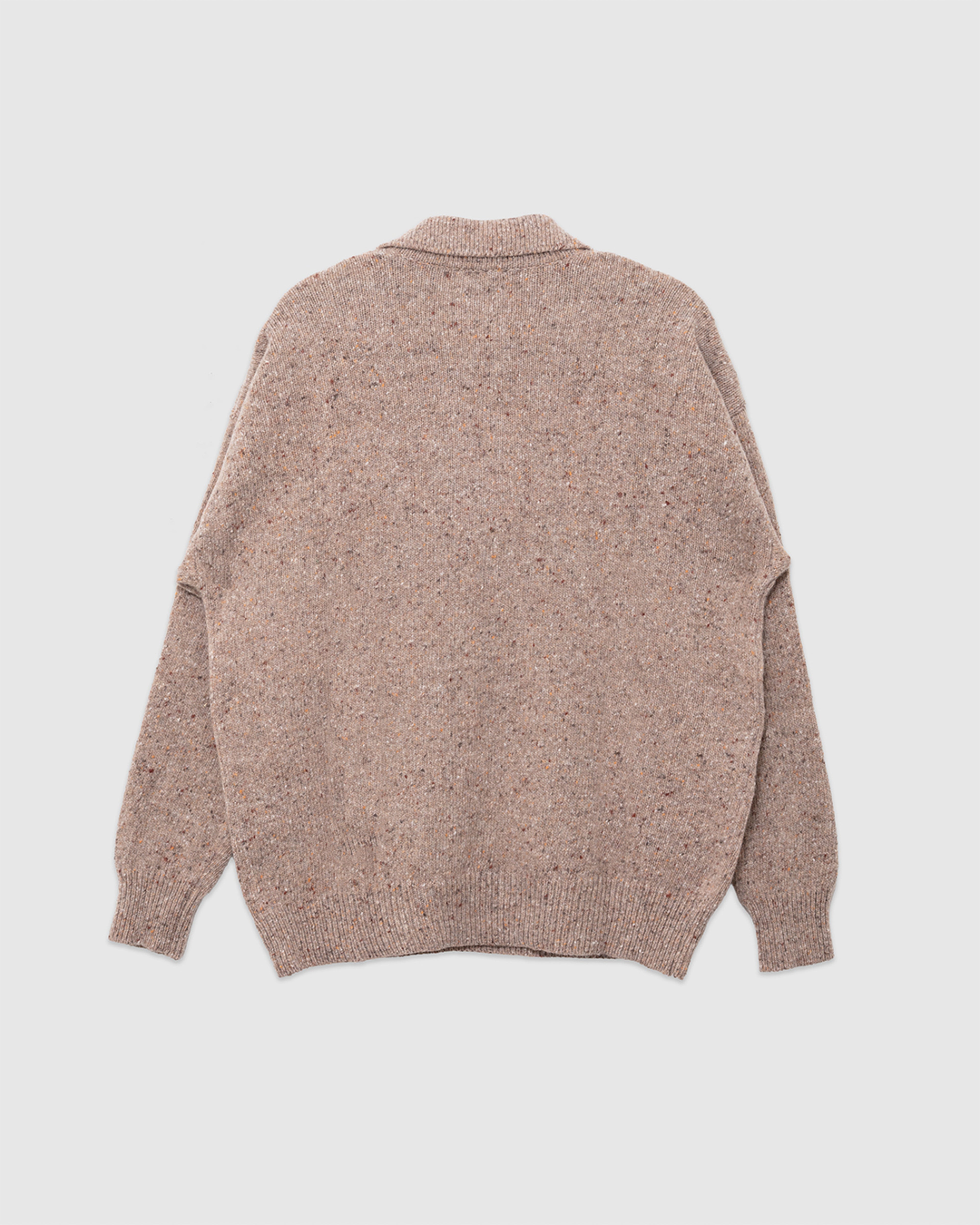 Allez Wool Knit Polo Super Wool Beige