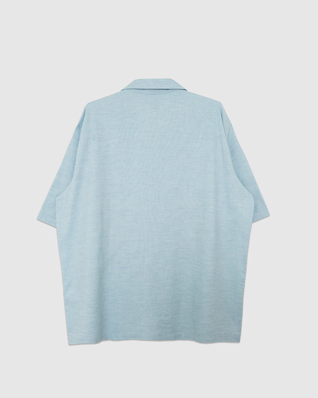 Cabana Shirt Flower Embroidery Blue