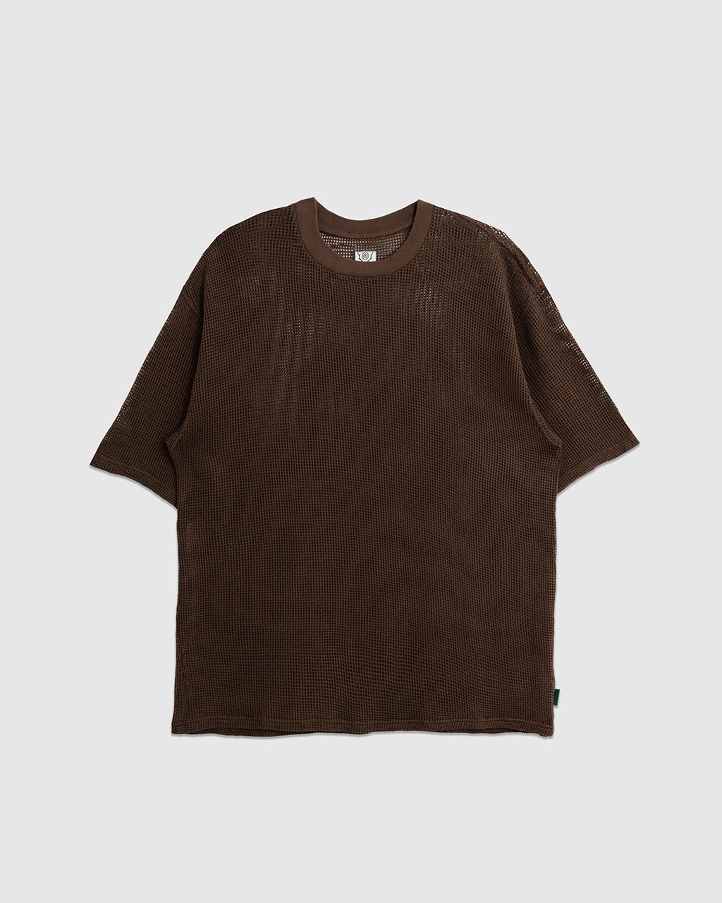 Crew Neck Tee Cotton Mesh Olive