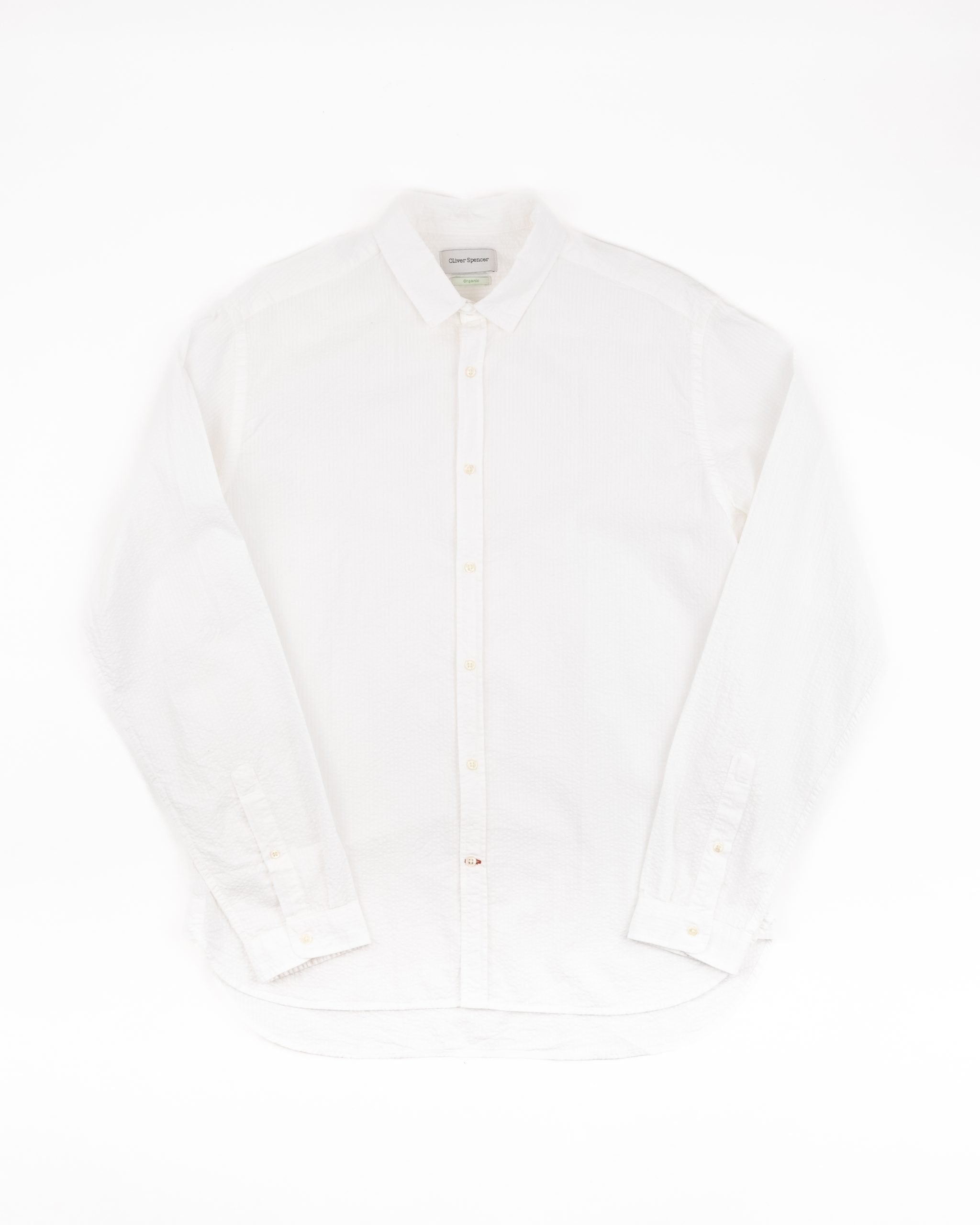 Clerkenwell Tab Shirt Newlyn - White