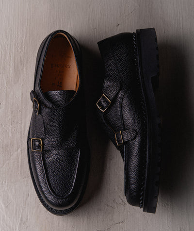 Double Monk Strap T Pale Black