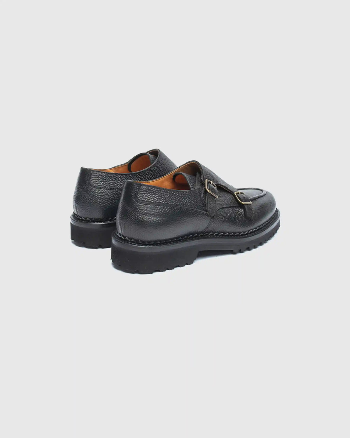 Double Monk Strap T Pale Black