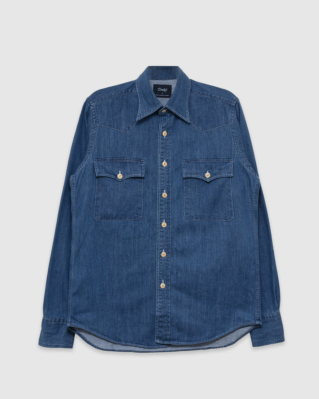Denim Western Shirt Stone Wash