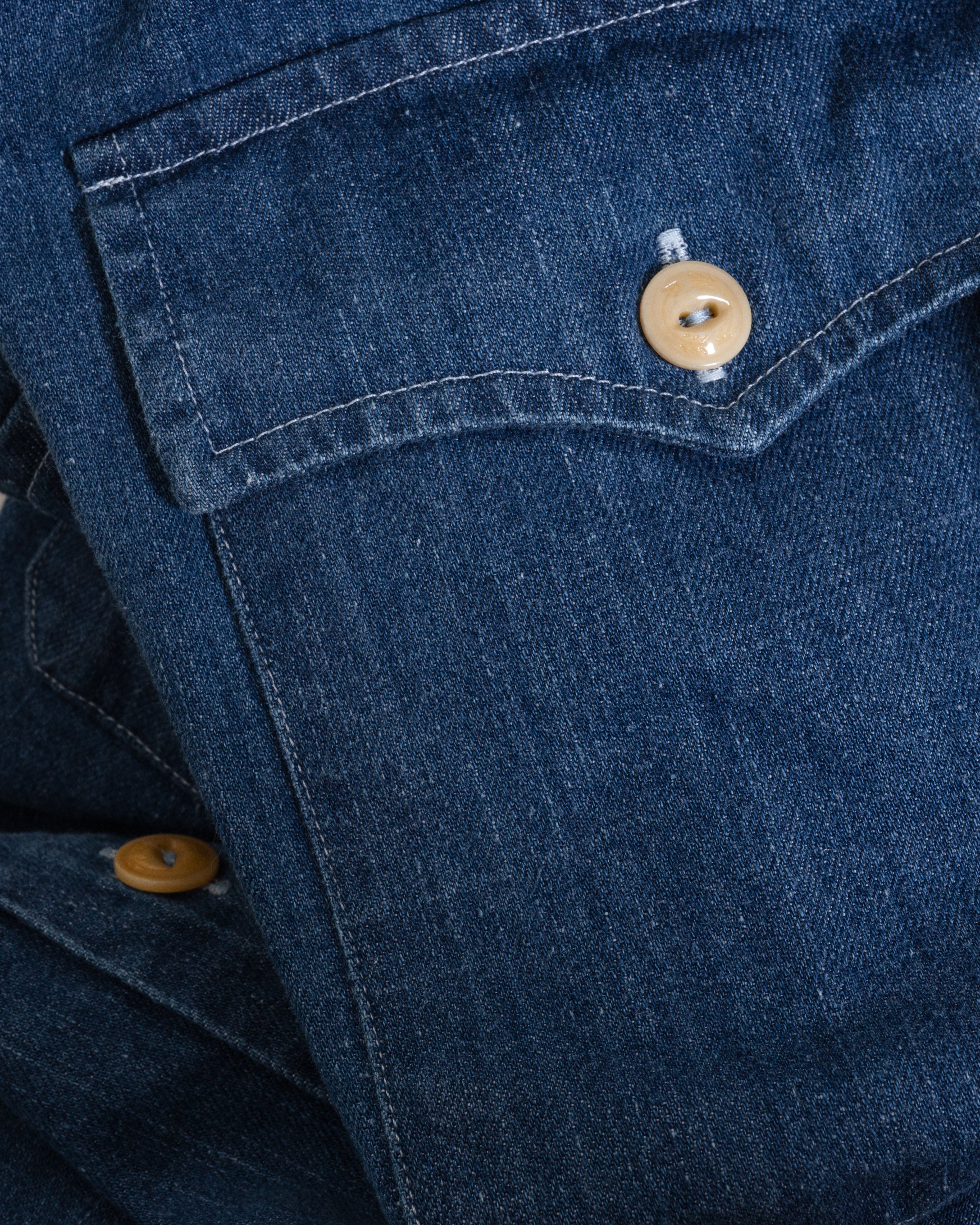 Denim Western Shirt Stone Wash
