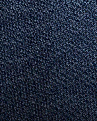 Handrolled Fine Woven Grenadine Tie Denim