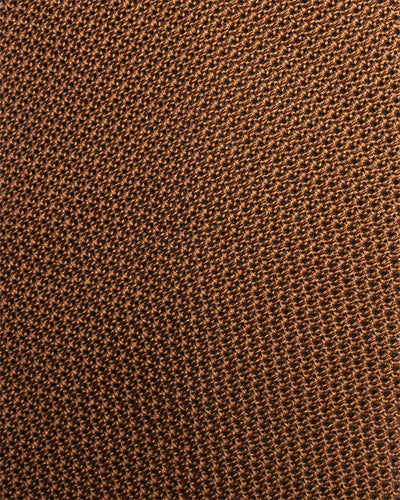 Handrolled Fine Woven Grenadine Tie Gold