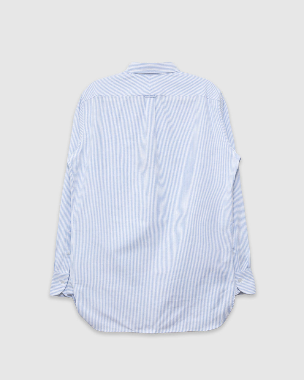 Ticking Stripe Button Down Oxford Shirt Lt Blue