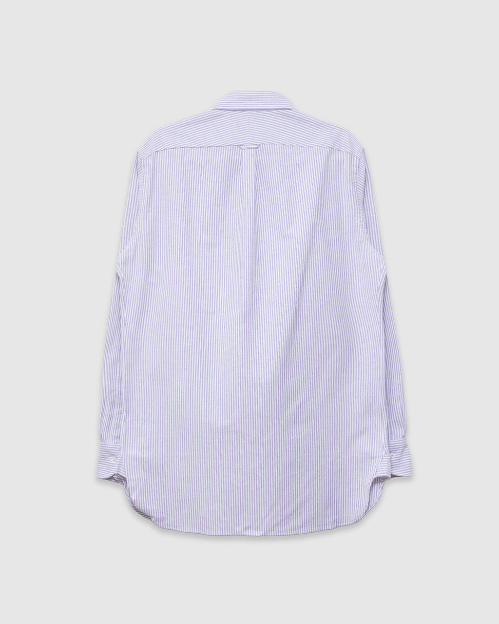 Ticking Stripe Button Down Oxford Shirt Purple