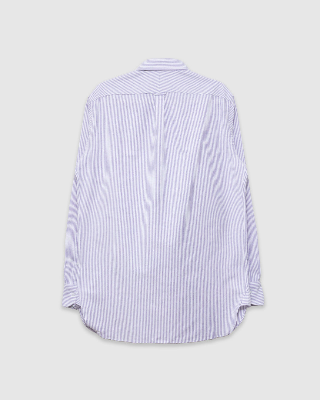 Ticking Stripe Button Down Oxford Shirt Purple