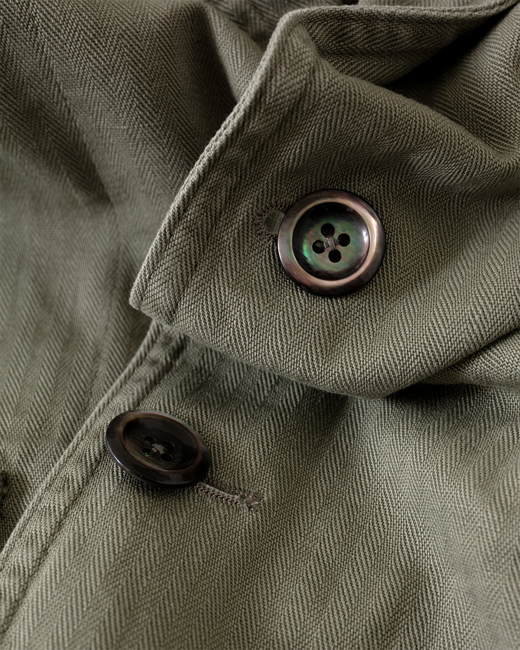 Herringbone Twill Cotton Games Blazer Mk. I Olive
