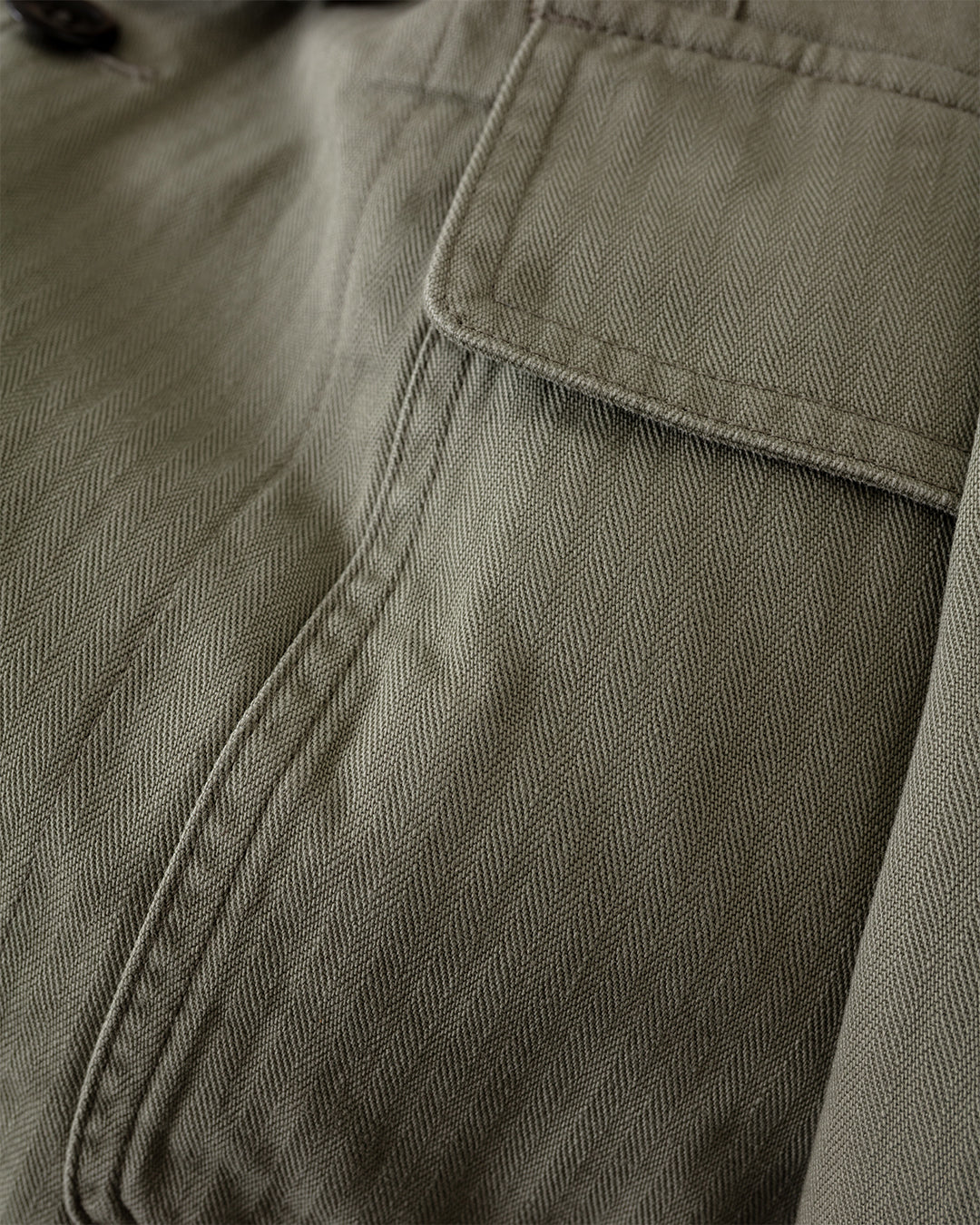 Herringbone Twill Cotton Games Blazer Mk. I Olive