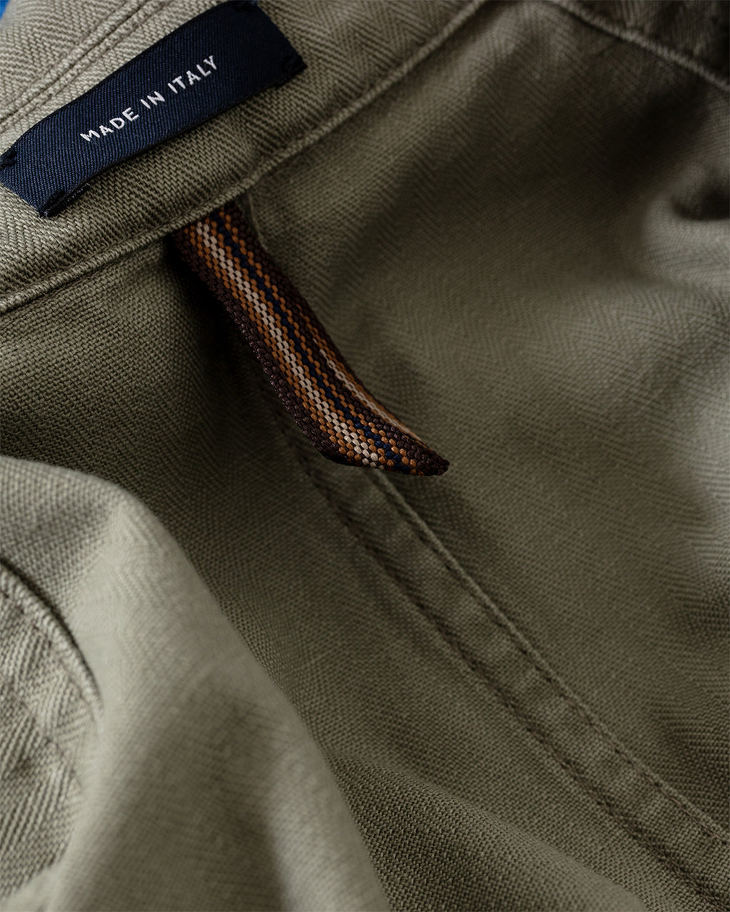Herringbone Twill Cotton Games Blazer Mk. I Olive