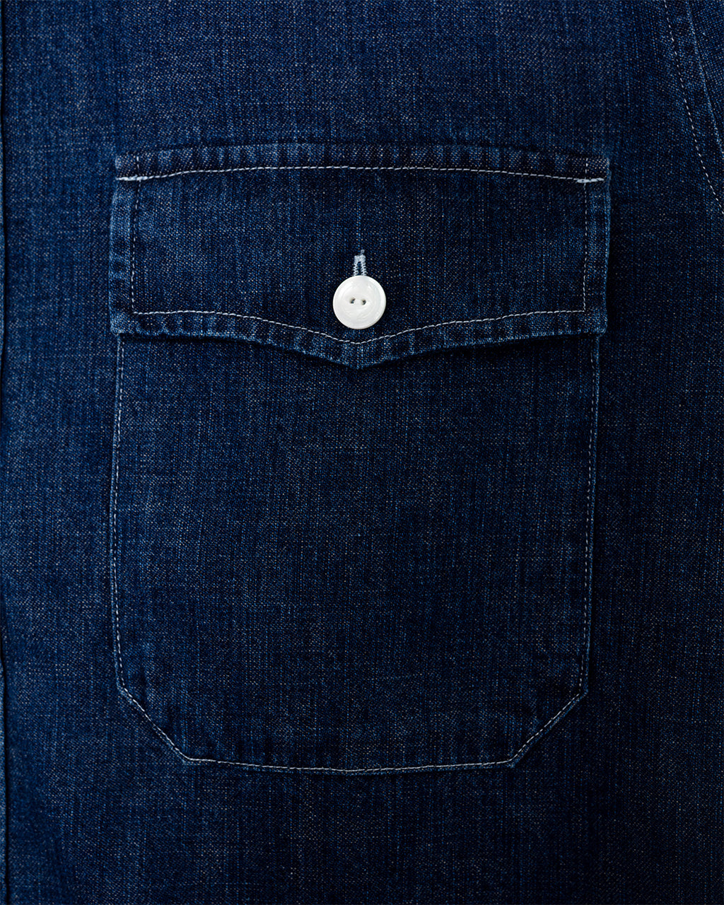 Light Denim Western Shirt Stone Wash