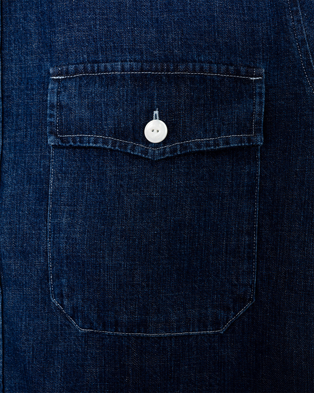 Light Denim Western Shirt Stone Wash