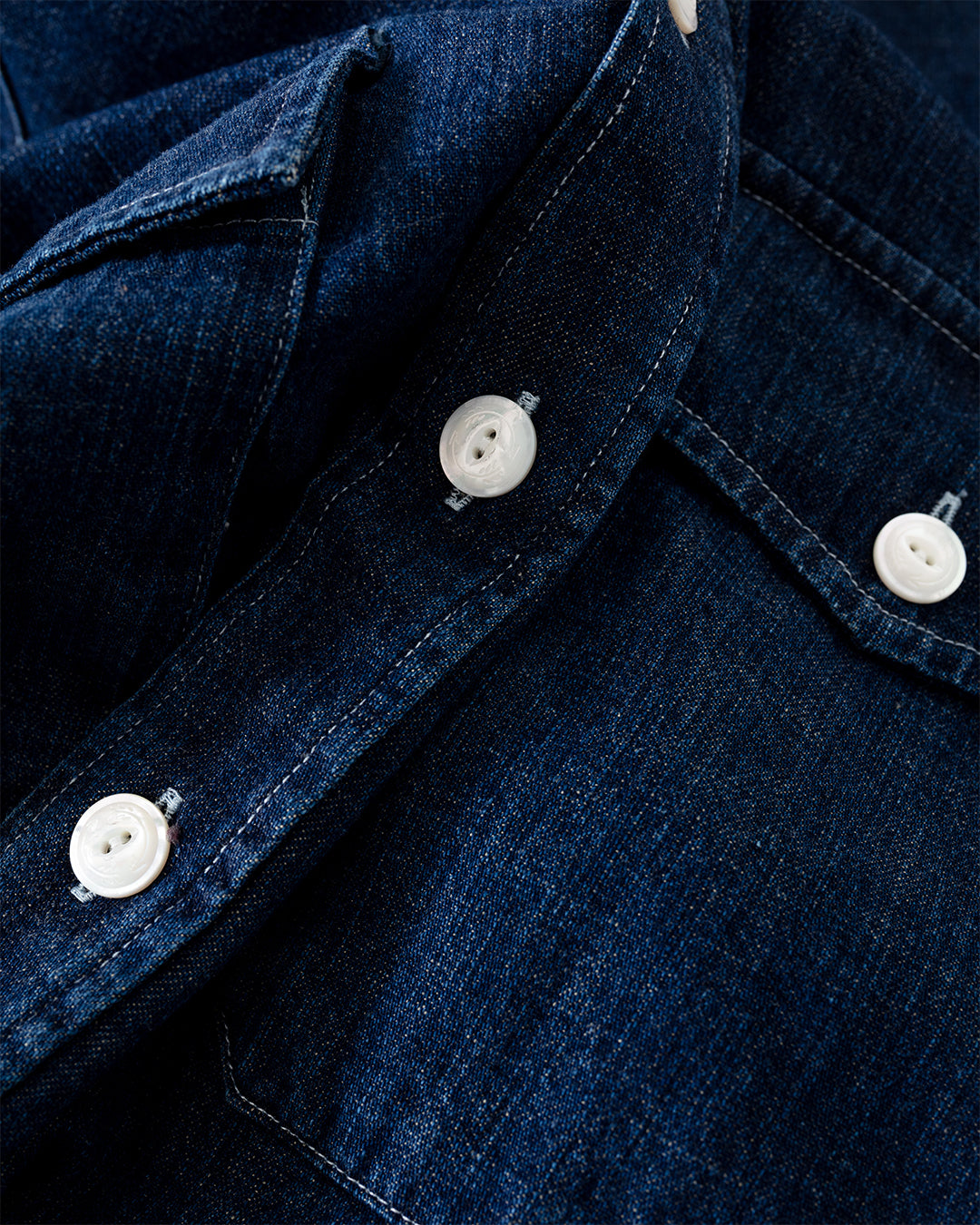 Light Denim Western Shirt Stone Wash
