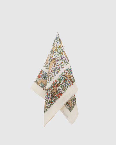 Unicorn Print Bandana Print Ecru