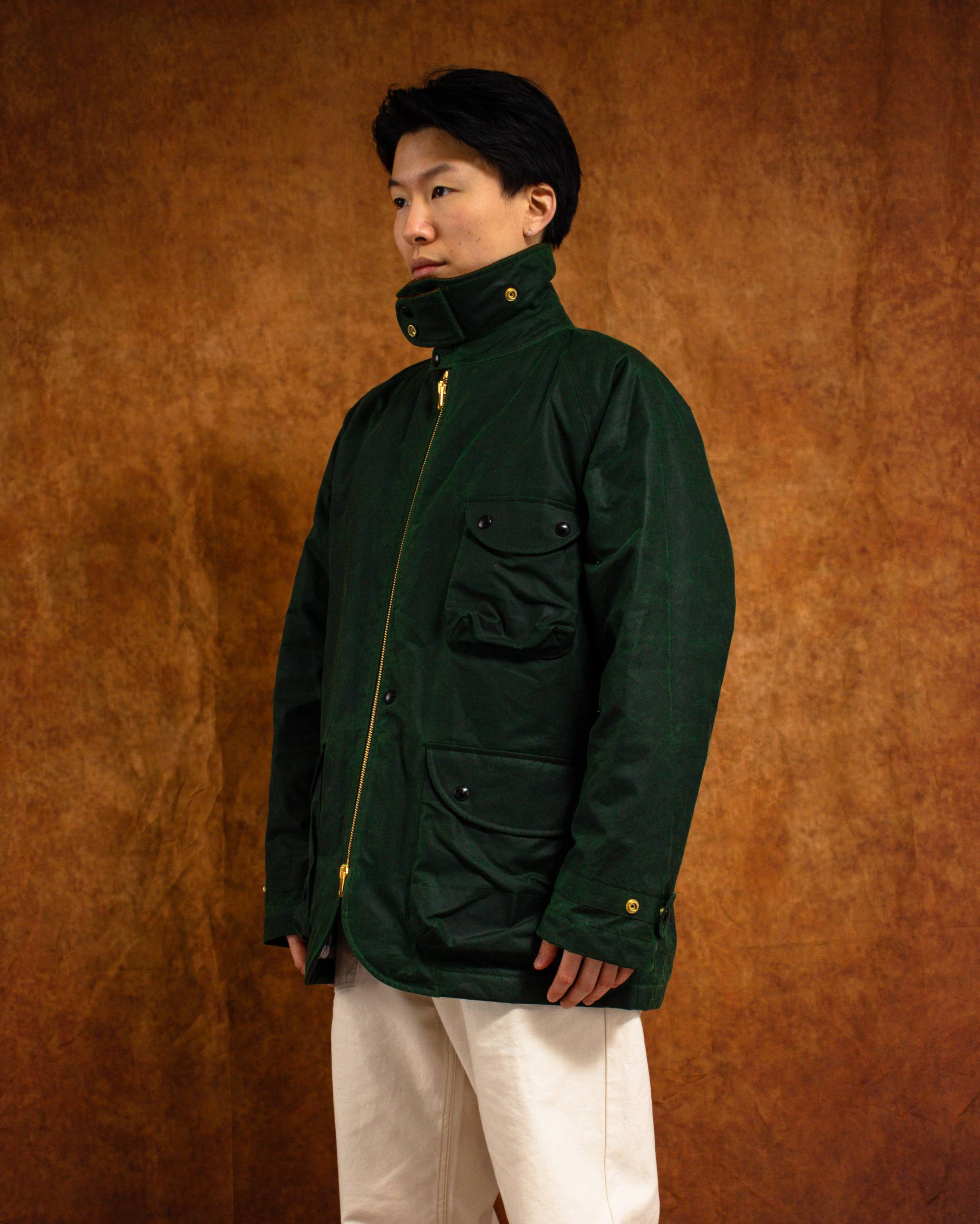 Waxed Coverall Emerald Green