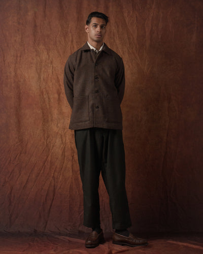 Easy Jacket Harris Tweed Brown
