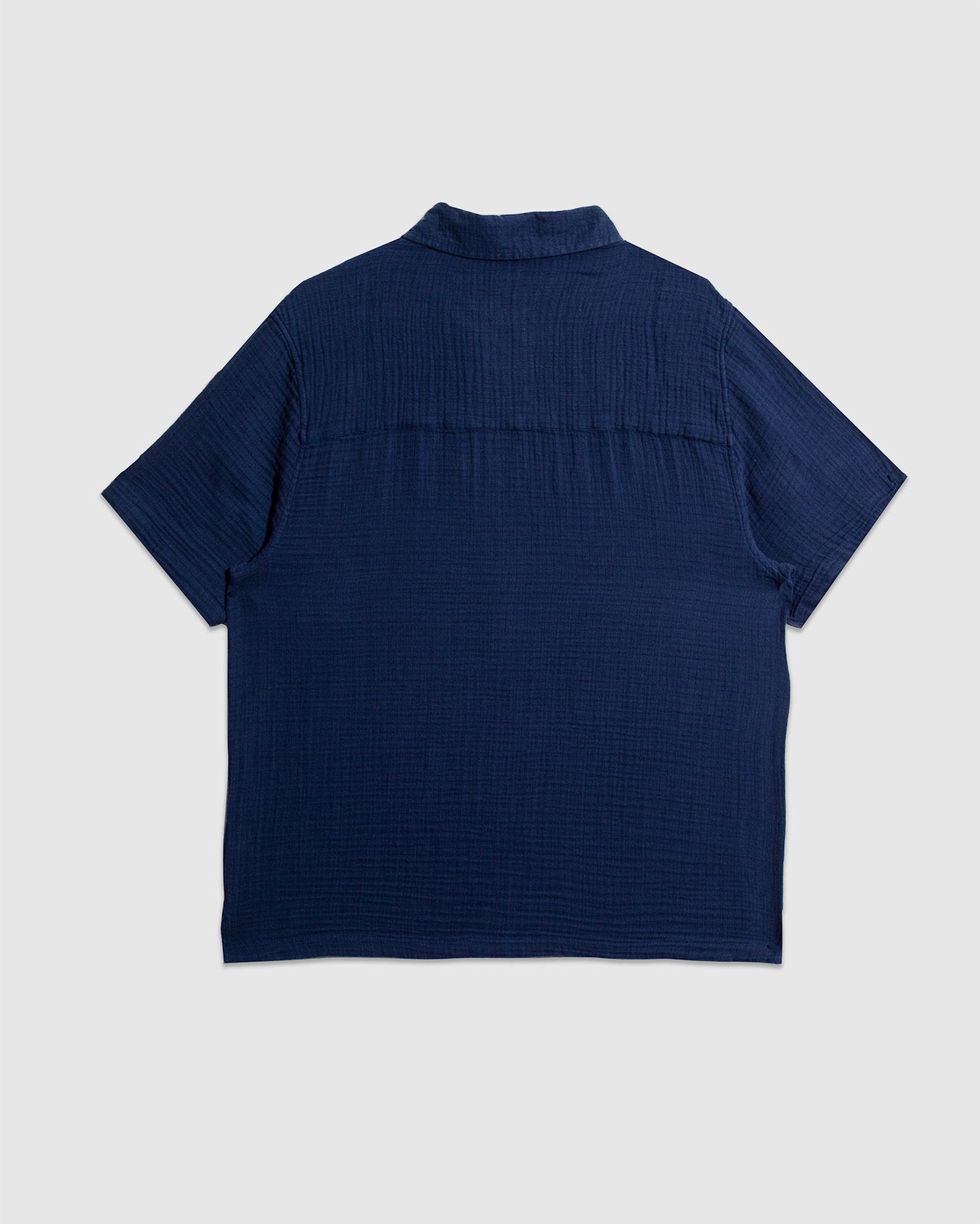 Busey Double Cloth S/S Shirt - Navy Iris