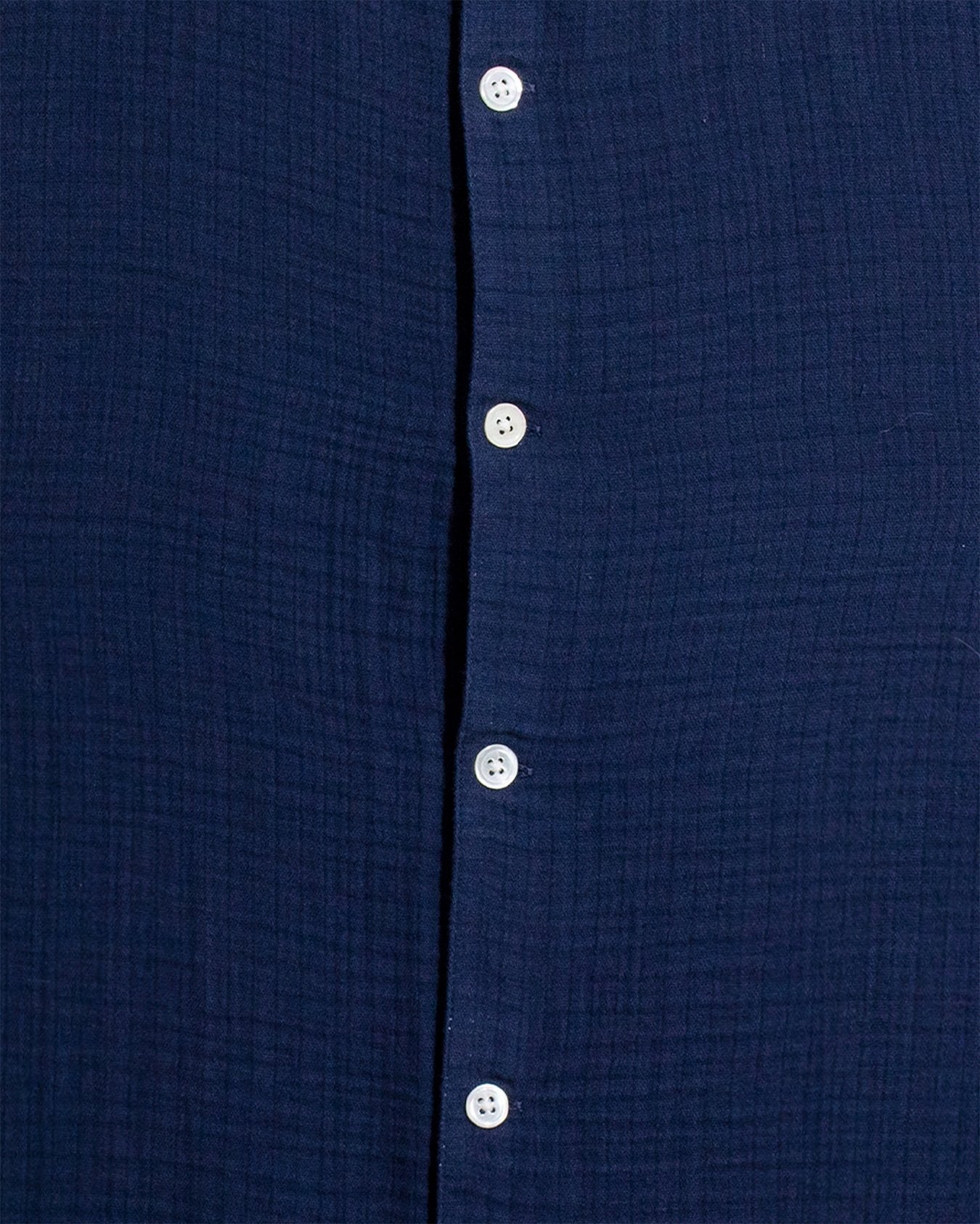 Busey Double Cloth S/S Shirt - Navy Iris