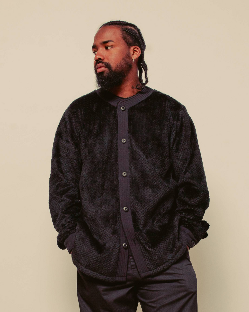 Polartec L/S Baseball Shirt - Black